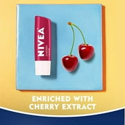 NIVEA Cherry Lip Care - Tinted Lip Balm for Beautiful, Soft Lips, Pack of 4