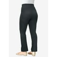 thumbnail image 2 of Roaman's Women's Plus Size Petite Essential Stretch Yoga Pant, 2 of 4