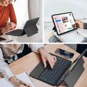 Pekarejue Detachable Keyboard Case Compatible with iPad 11th 2025 (A16) & iPad 10th Generation 2022: Wireless Magnetic, Slim, Shockproof Cover with Trackpad, RGB Backlit, Stand Detach, Removable