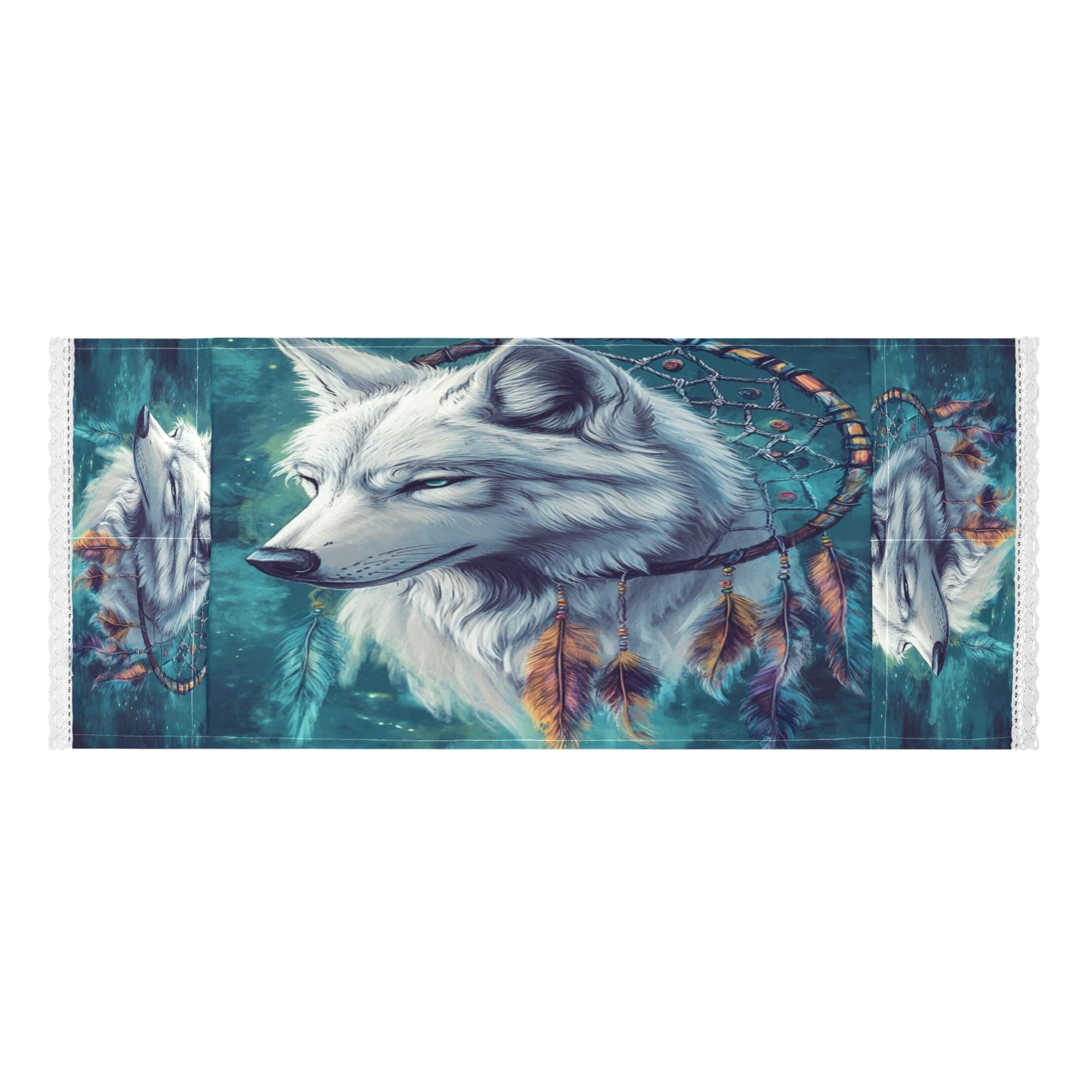 WOBOGO Wolf King Dreamcatcher Washing Machine Cloth Dryer Refrigerator Top Cover Protective Non-Slip Mat For Kitchen Laundry