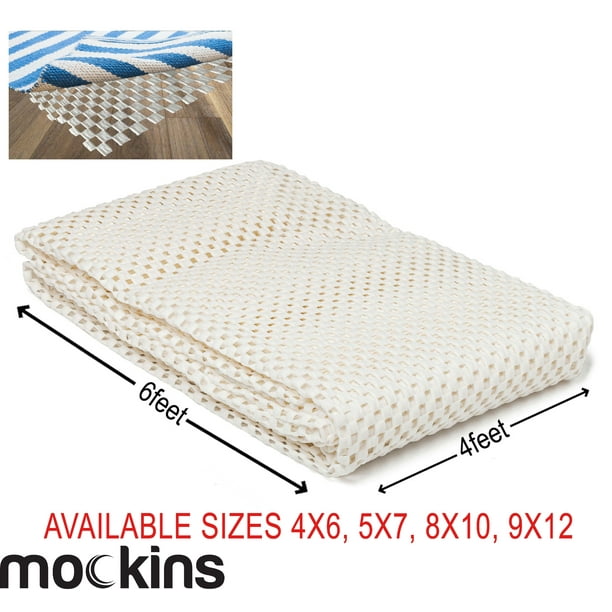 Mockins Premium Grip and Non Slip Rug Pad 4 x 6 feet Area Rug Pad