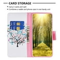 thumbnail image 6 of Feishell for iPhone 15 Pro (6.1 inch) Case,Fashion Painted Pattern PU Leather Shockproof Magnetic Clasp Flip Cover with Card Slots Kickstand Wallet Phone Case,K-Tree, 6 of 8