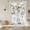 White, variant on Beige Spring Floral Balloon Curtains 63 Inch Length for Living Room/Bedroom, Elegant Pastoral Flowers Birds Watercolor Rod Pocket Privacy Door Curtains Decorative Tie Up Shade for Window 52"x63"