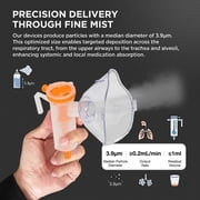 AJZIOJIRO Portable Ultrasonic Compressor Humidifier Handheld Personal Steam Inhaler Adjustable Cold Mist