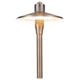 thumbnail image 3 of G2 12V Brass Mini Light (15" Tall) with 3W 2700K Warm White G4 LED Bulb for Low Voltage Landscape Lighting on Outdoor Pathway, Walkway, Garden, Driveway or Patio, 3 of 5
