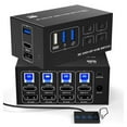 thumbnail image 2 of 8K60Hz 4K120Hz et Displayport Double Moniteur KVM Switcher, 2 of 6