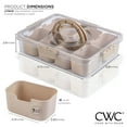 thumbnail image 3 of COOK WITH COLOR Snackle Box for Kids Lunch Box and Snack Container, Brown, 2-Pack, 3 of 11