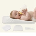 thumbnail image 4 of Clearance! Wedge Pillow for Sleeping Bed Wedge Pillow for After Triangle Elevated Pillow Wedge for Reflux Snoring Back Air Layer Removable Machine Wash Cover White, 4 of 4