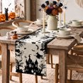 thumbnail image 2 of Smile Castle Tree Witch Black Halloween Table Runner 13 x 72 Inch, 2 of 8