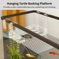 thumbnail image 3 of Hanging Turtle Basking Platform, Adjustable Turtle Dock, Transparent Acrylic Turtle Terrace with Non-slip Ramp for Aquatic Turtles, Fits Various Tank Sizes, 3 of 6