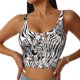 thumbnail image 1 of Balery Leopard And Zebra Sujetadores deportivos con espalda cruzada para mujer, acolchados, sin costuras, de alto impacto, ideales para yoga, gimnasio, entrenamiento y fitness.-Large, 1 of 7