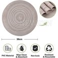 thumbnail image 3 of Debonair 15" Round Placemats Set of 6 Braided Fabric Heat Resistant Washable Table Mat for Kitchen for Kitchen Party Decor, 3 of 8