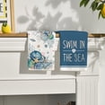 thumbnail image 7 of Sm:)e Marine Animals Shell Summer Kitchen Dish Towels 18x26 Inch Set of 4, Blue, 7 of 7