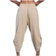 thumbnail image 5 of Puntoco Pantalones casuales largos para hombre Pantalones casuales de moda para hombre de color sólido con bolsillos y cuerda elástica Pantalones deportivos de fitness, 5 of 5