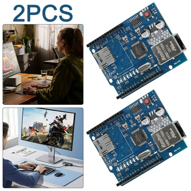 Placa Desarrollo Escudo Ethernet W5100 Mega 2560 1280 328 para 2 Uds.