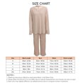 thumbnail image 3 of Conjunto de pijama de manga larga para mujer, pijama de dos piezas para mujer, conjunto de pijama de manga larga para mujer, top de manga larga, pantalones, ropa de dormir, instalación sin esfuerzo, 3 of 3