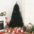 thumbnail image 2 of HOMCOM 7ft Artificial Christmas Tree Home Decoration Automatic Open, Black, 2 of 10