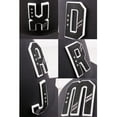 thumbnail image 6 of Daxton Structured Baseball Hat Cap 3D Alphabet A to Z Letter Number Initial-Red, Number 6, 6 of 7