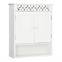 Ktaxon Wooden Bathroom Wall Medicine Cabinet, Adjustable Shelf, White Finish