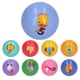 thumbnail image 1 of Juguete de Pelota Sensorial ANGGREK Pelotas de Captura de Mano 9pcs PVC, 1 of 8