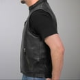 thumbnail image 4 of Hot Leathers VSM1037 Men's Black 'Zipper Pockets'  and Carry Leather Vest 2X-Large, 4 of 5