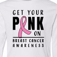 thumbnail image 4 of Inktastic Breast Cancer Awareness Get Your Pink on Long Sleeve Youth T-Shirt, 4 of 5