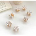 thumbnail image 2 of 10 clips de garra de pelo con perlas pequeñas con diseño de flores, accesorios decorativos para el cabello para mujeres y niñas, 2 of 5