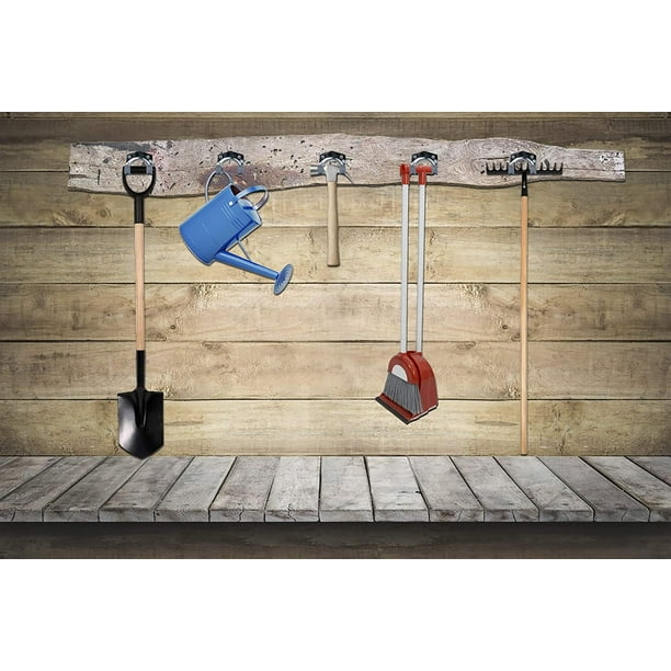 Metal Storage Hooks, Sheet Steel Tool Rack, Wall Mounted Steel