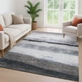 thumbnail image 6 of Addison Rugs Mayfield Premium Machine Washable Transitional Stripes Taupe Rectangle Rug, 8' x 10', 6 of 6