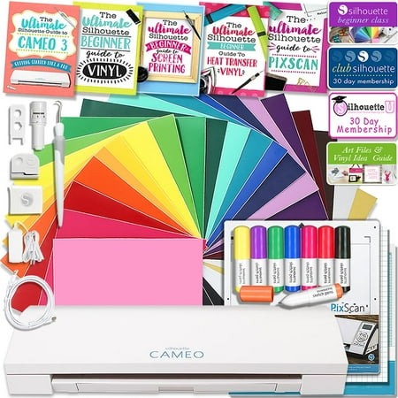 Hematite Cameo - Silhouette Cameo 3 Bluetooth Educational Bundle Oracal Vinyl, Guides, Class, Membership and More