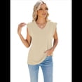 thumbnail image 2 of Camisetas Sin Mangas Informales para Mujer, Blusa Básica Holgada de Verano, Ropa de Moda Albaricoque M, 2 of 7