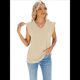 thumbnail image 2 of Camisetas Sin Mangas Informales para Mujer, Blusa Básica Holgada de Verano, Ropa de Moda Albaricoque L, 2 of 7