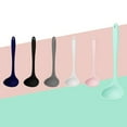 thumbnail image 5 of Farfi Kitchen Ladle Anti-scald Flexible Silicone Long Handle Soup Scoop Cooking Spoon for Home (Pink), 5 of 13