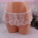 thumbnail image 1 of Ropa interior sexy para mujer, pantalones abiertos de encaje sexy, ropa interior negra y roja de talla grande, 1 of 4
