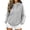01# Light Gray, variant on Zip Up Hoodie for Women Long Sleeve Drawstring Oversized Sweatshirt Jacket Side White Stripe Sweatshirts Black S