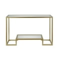 thumbnail image 3 of Evelyn&Zoe Athena 47.75" Wide Rectangular Console Table, Brass, 3 of 9
