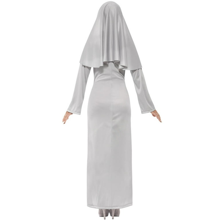 Gothic Nun Costume Adult Grey Gothic Nun Costume Adult Grey