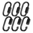 thumbnail image 1 of Uxcell 6-Pack Enlaces Rápidos de Cadena, Hierro Electrochapado M3.2 1.45 Pulgadas Conector de Cadena Pesada Capacidad de Peso 33Lbs, 1 of 1