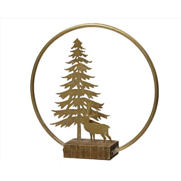 CMAS TREE W/DEER TBLETP(Pack of 10)