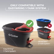 O-Cedar EasyWring Deep Clean Microfiber Spin Mop Head Replacement with Scrub Pad, Washable & Reusable