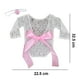 thumbnail image 5 of Peleles de encaje para recién nacidos, accesorios de fotografía con lazo, tocado, trajes de sesión de fotos para bebés, niños, niñas, princesas y gemelos, 5 of 8