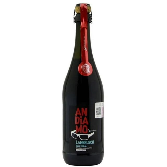 Pack de 12 Vino Espumoso Andiamo único Lambrusco Rosso 750 ml