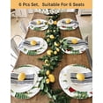 thumbnail image 4 of 15 Inch Round Placemats Set of 6, Green Red Snowman Christmas Non Slip Heat Insulation PP Table Mats, Xmas Tree Snowflake Winter Washable Place Mats for Kitchen Dining Party Table Decor, 4 of 7