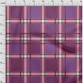 thumbnail image 3 of oneOone Georgette Viscose Fabric Tartan Check Printed Craft Fabric BTY 42 Inch Wide, 3 of 4