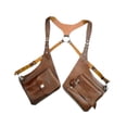 thumbnail image 4 of Milageto Shoulder Harness Bag Fashion Wallet Pocket for Stage Show Backpacking Hiking Brown, 4 of 8