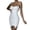 White, variant on IROINNID Women's Sleeveless Bodycon Dress Square Neck Tight Slim Folds Sling Party Club Dress Regular Dress