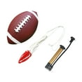 thumbnail image 4 of Pelota de fútbol de cuero de PU y bolsa de malla para juegos recreativos, pelota de rugby portátil con 25.5cm a 26.5cm, 4 of 9
