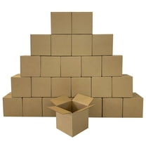 UOFFICE 25 Corrugated Boxes 10" x 10" x 10" Single Wall Cube Boxes