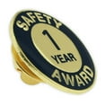 thumbnail image 3 of Gold and Navy 1 Year Safety Award Enamel Lapel Pin, 3 of 3