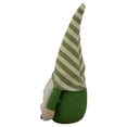 thumbnail image 5 of Northlight 9.25" Green Striped Hat Girl Springtime Gnome, 5 of 5